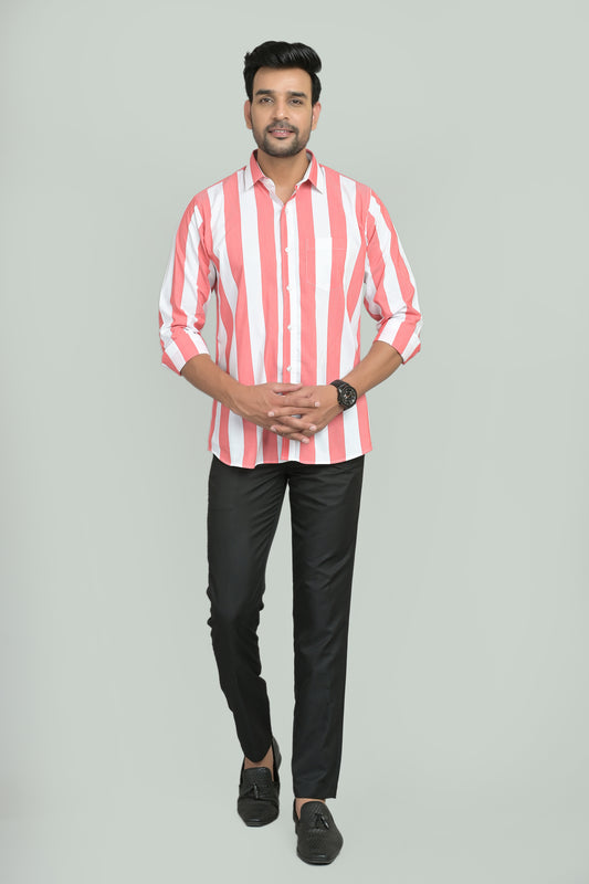 BENGAL STRIPE RED SHIRT