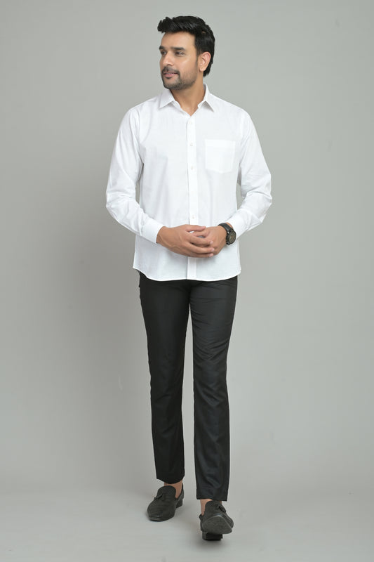 Men Regular Fit Solid Formal Shirt