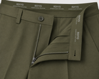 ROYYD Olive Green 100% Cotton Formal Trousers