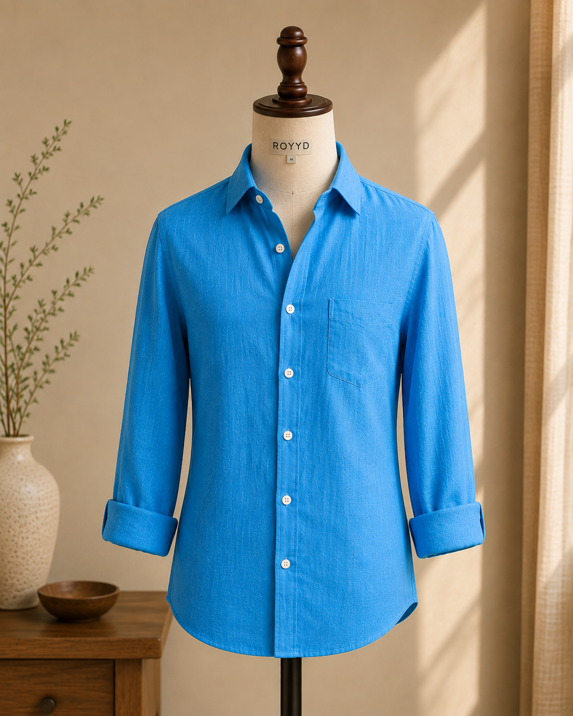 ROYYD Rama Green Linen Shirt