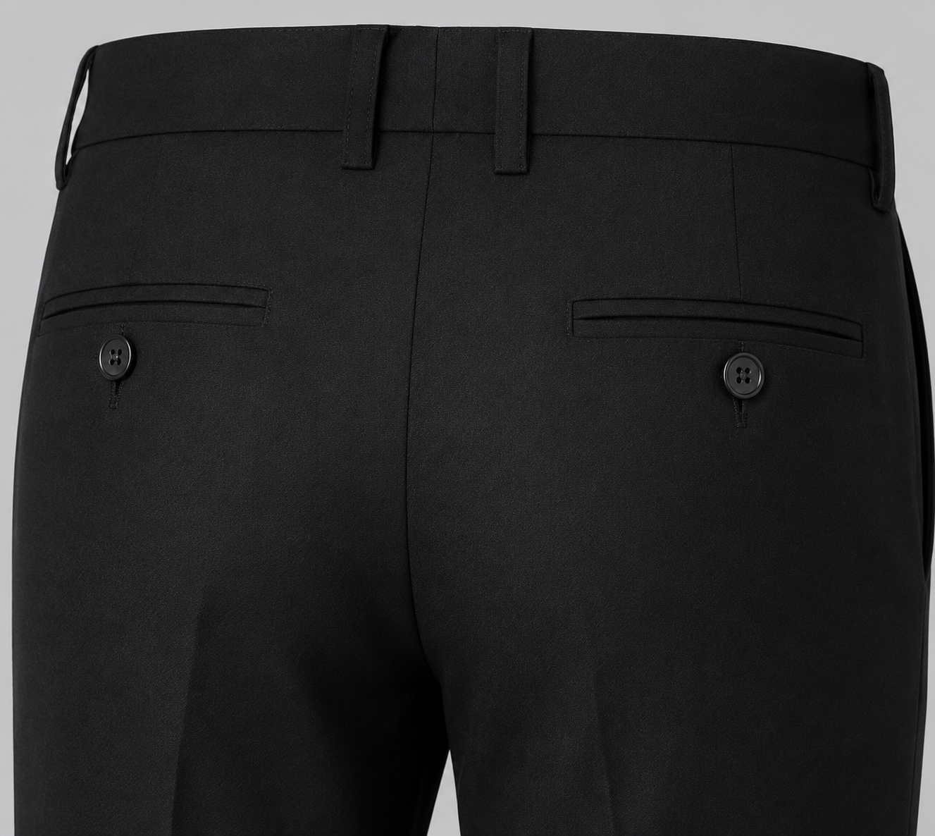 ROYYD 100% Cotton Black Formal Trousers