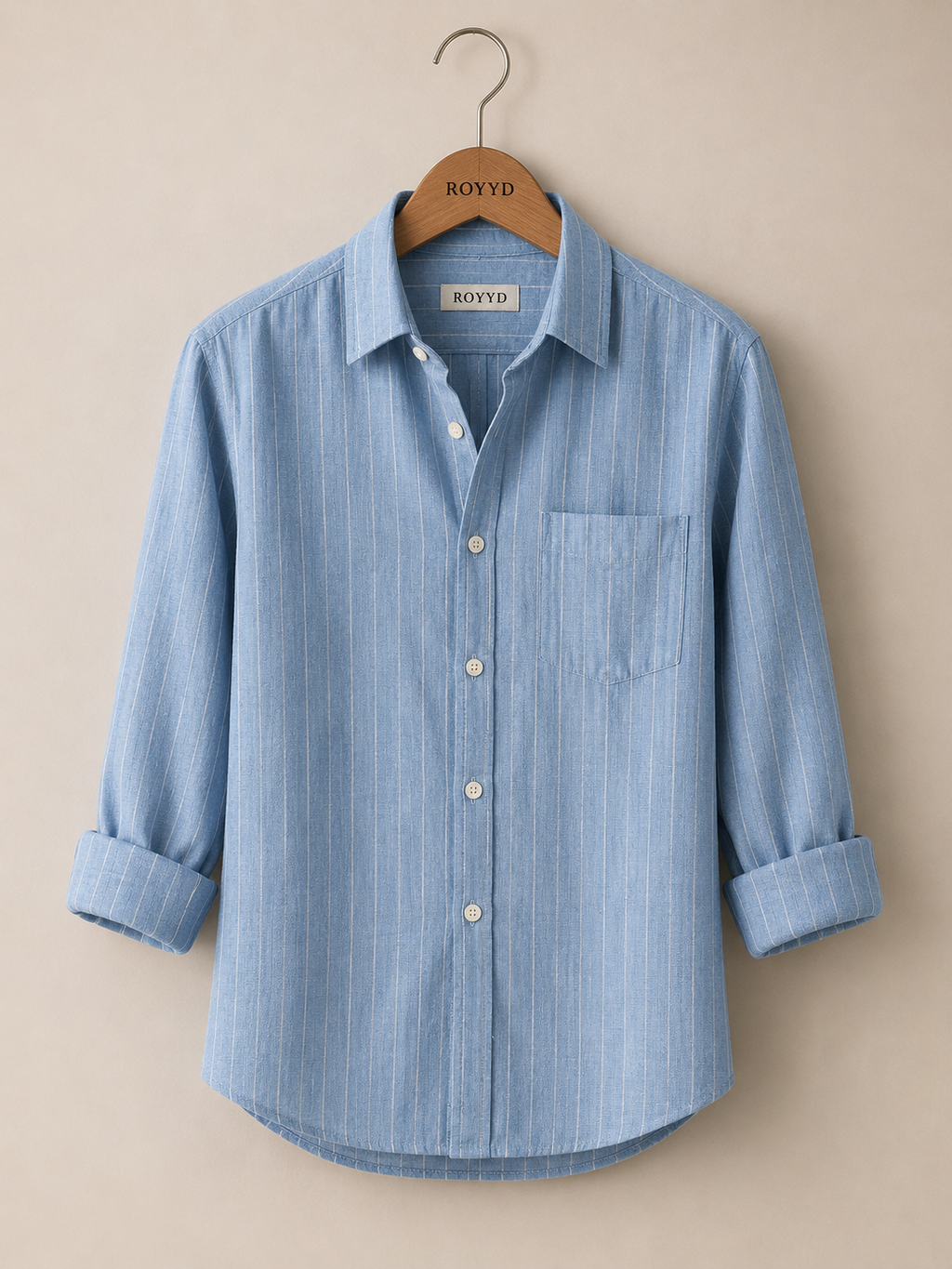 ROYYD Sky Blue Linen Shirt