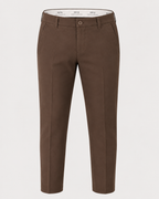 ROYYD Men's Brown 100% Cotton Formal Trousers
