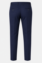 ROYYD Men's Navy Blue 100% Cotton Formal Trousers