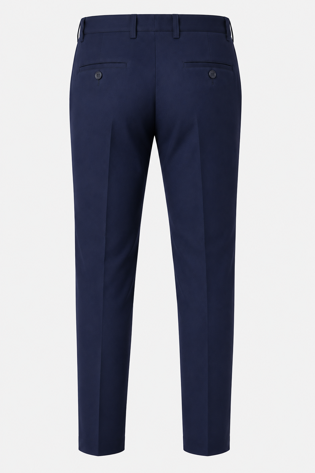 ROYYD Men's Navy Blue 100% Cotton Formal Trousers