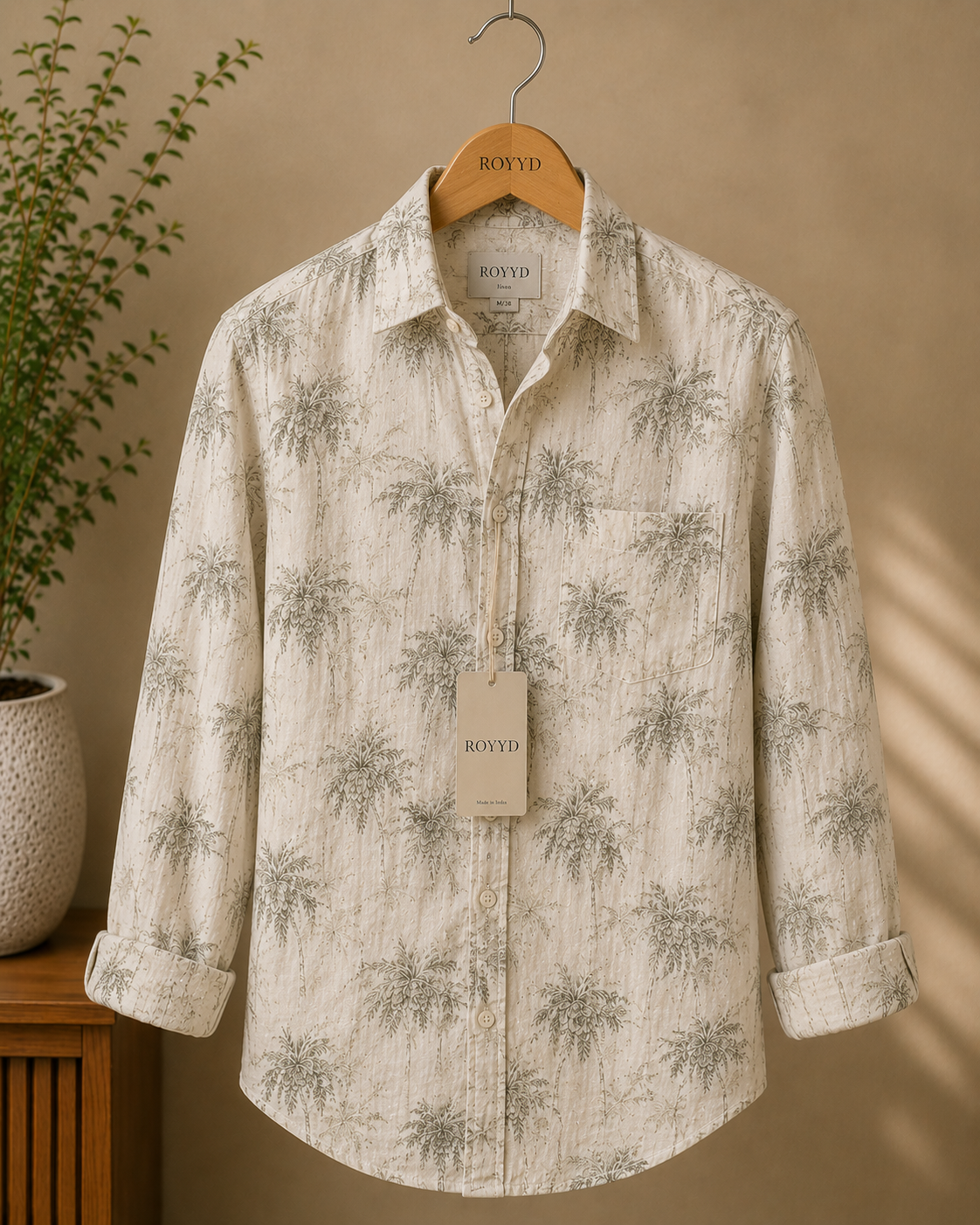 ROYYD Tropical Palm Linen Shirt