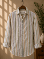 ROYYD Tailored 100% Linen Striped Shirt