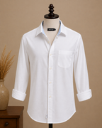 ROYYD White Signature Giza Cotton Shirt