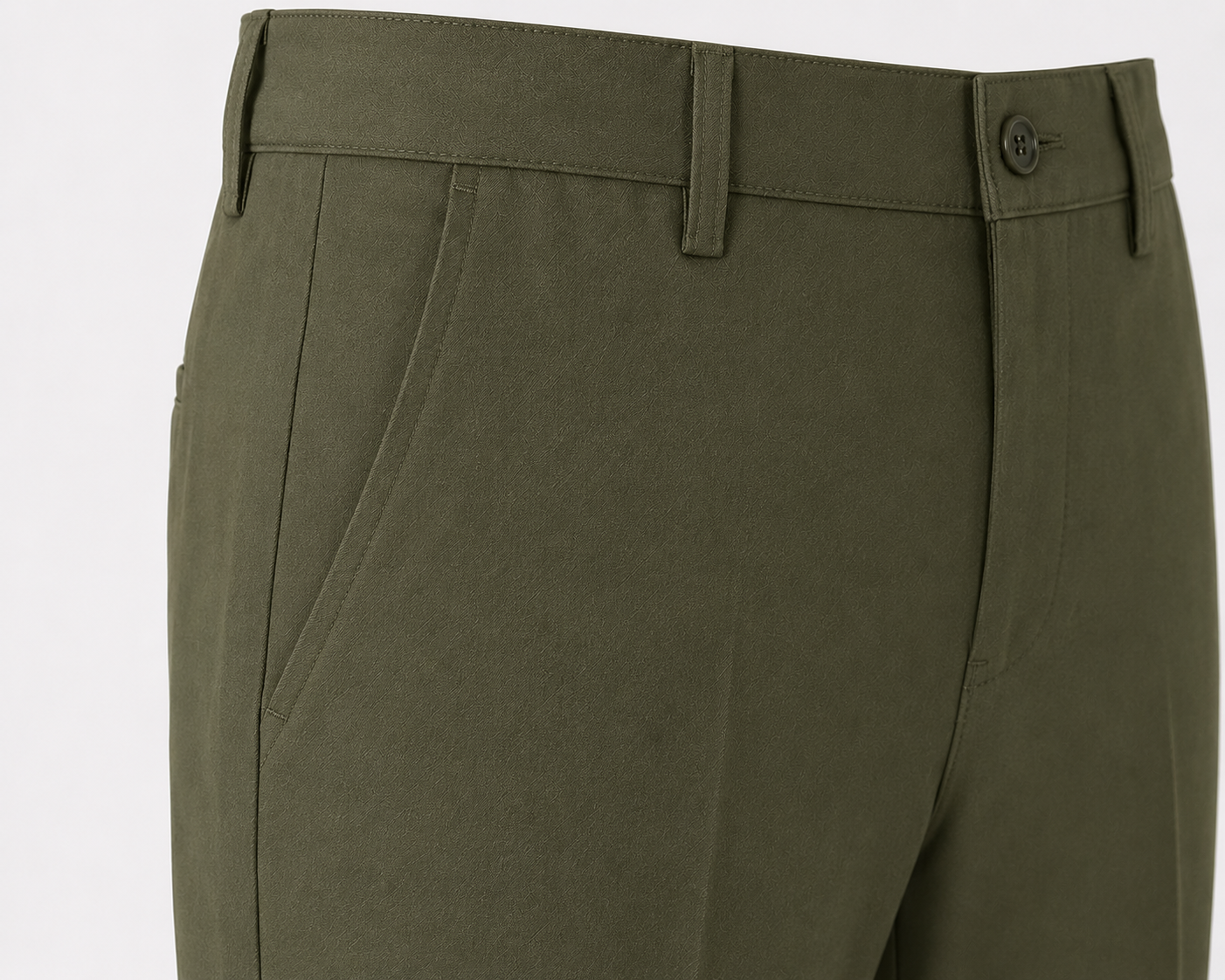 ROYYD Olive Green 100% Cotton Formal Trousers