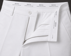 ROYYD Men's White 100% Cotton Formal Trousers