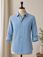 ROYYD Sky Blue Linen Shirt