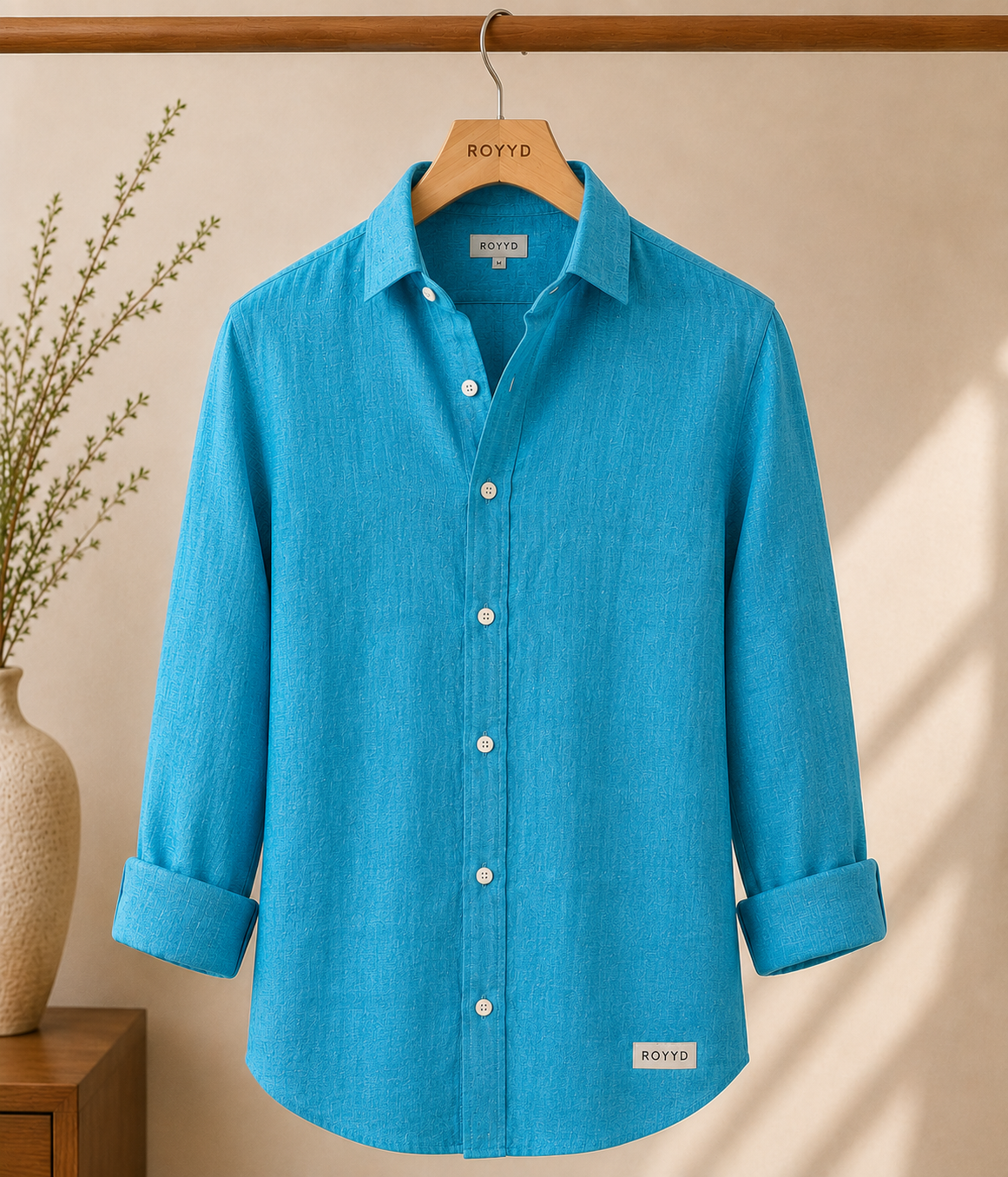 ROYYD Rama Green Linen Shirt