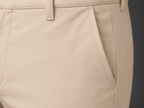ROYYD Men's Beige 100% Cotton Formal Trousers
