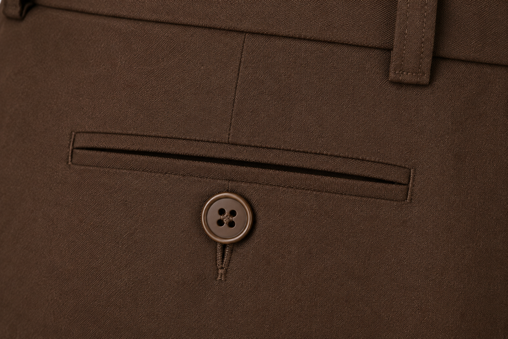 ROYYD Brown Formal Trouser