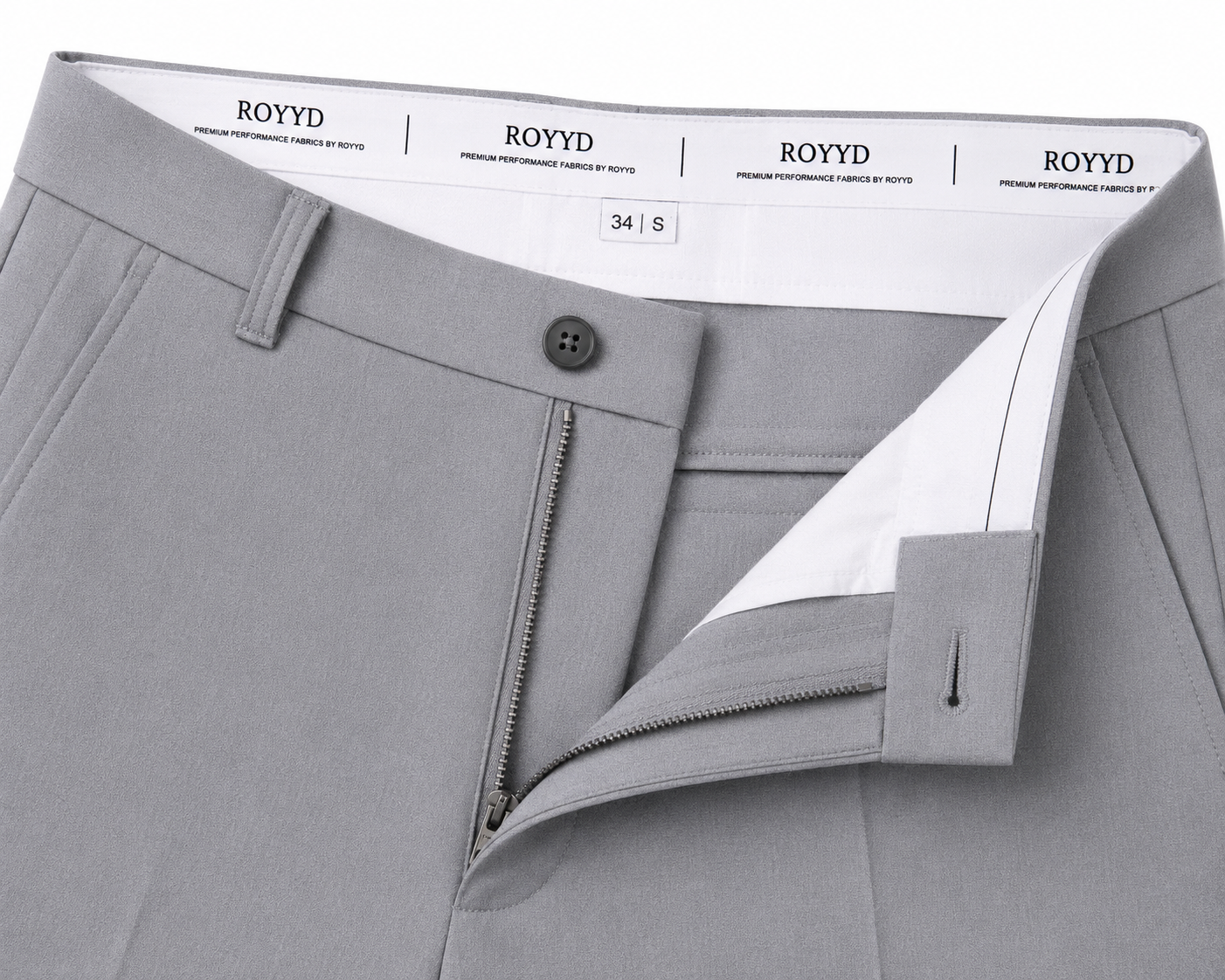 ROYYD Premium Silver Grey Formal Trouser