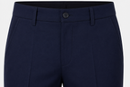 ROYYD Men's Navy Blue 100% Cotton Formal Trousers