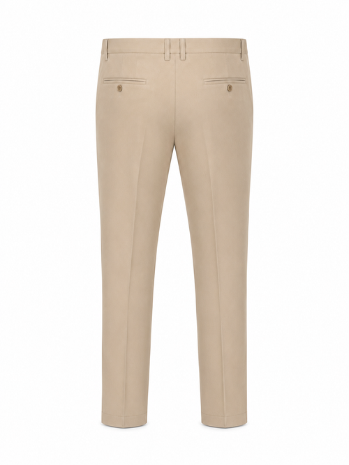 ROYYD Beige Luxury Office Wear Trouser