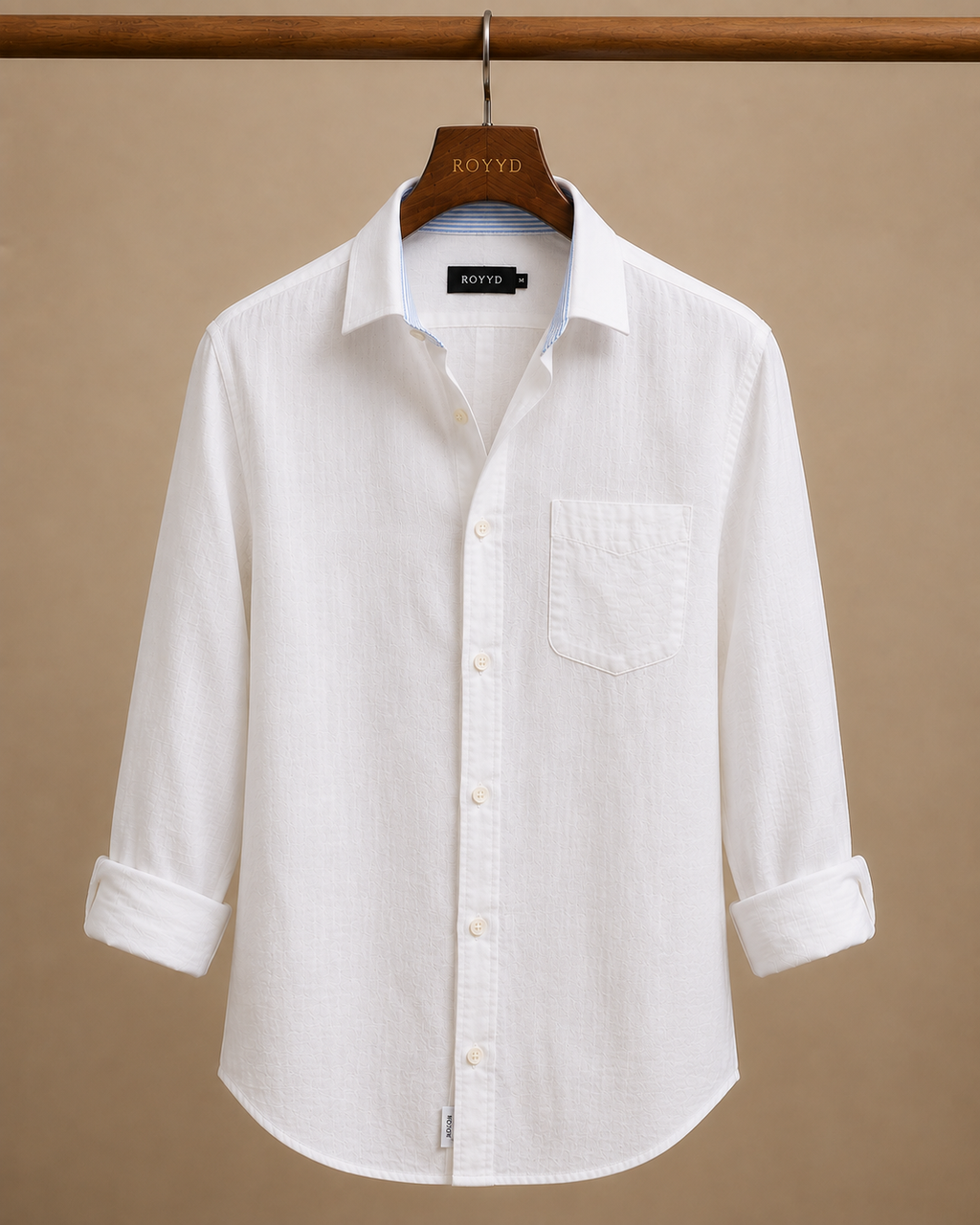 ROYYD Premium White Linen Shirt