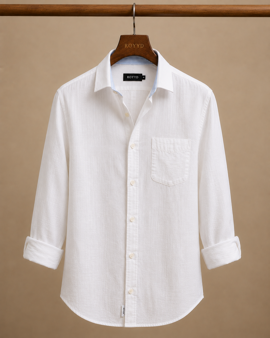 ROYYD Premium White Linen Shirt