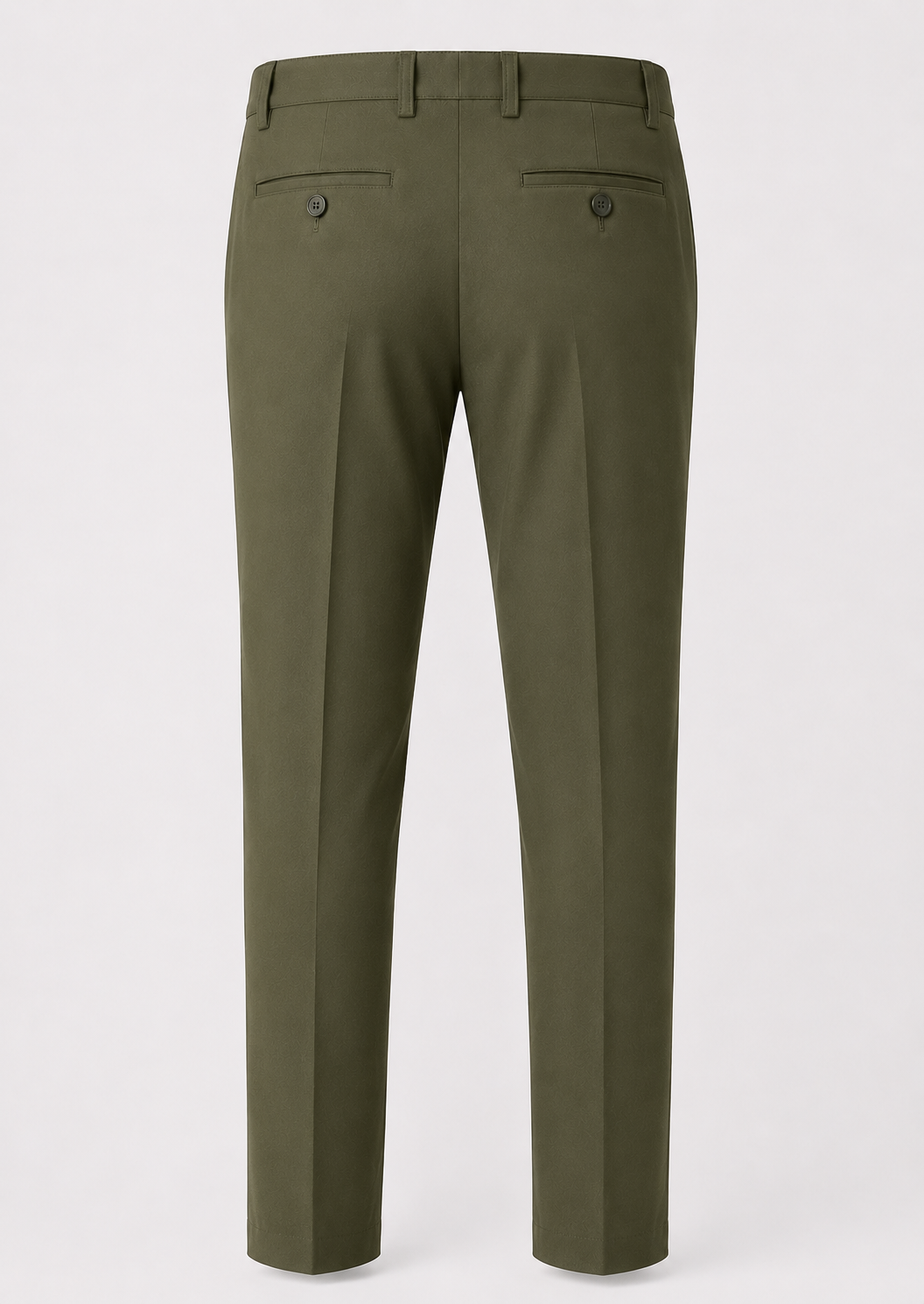 ROYYD Olive Green 100% Cotton Formal Trousers