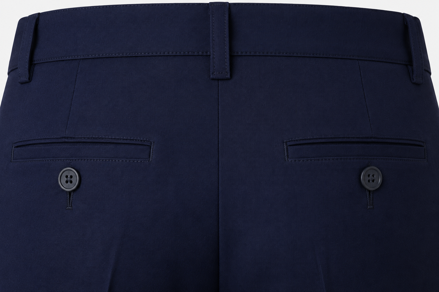 ROYYD Men's Navy Blue 100% Cotton Formal Trousers