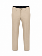 ROYYD Beige Luxury Office Wear Trouser
