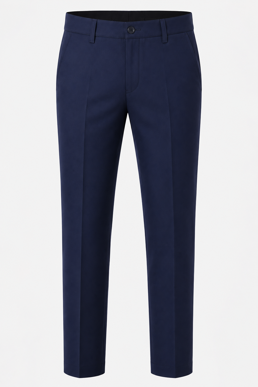 ROYYD Men's Navy Blue 100% Cotton Formal Trousers