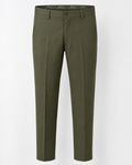 ROYYD Olive Green 100% Cotton Formal Trousers