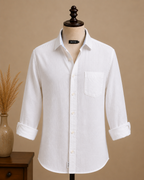 ROYYD Premium White Linen Shirt