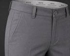 ROYYD Men's Silver Grey 100% Cotton Formal Trousers