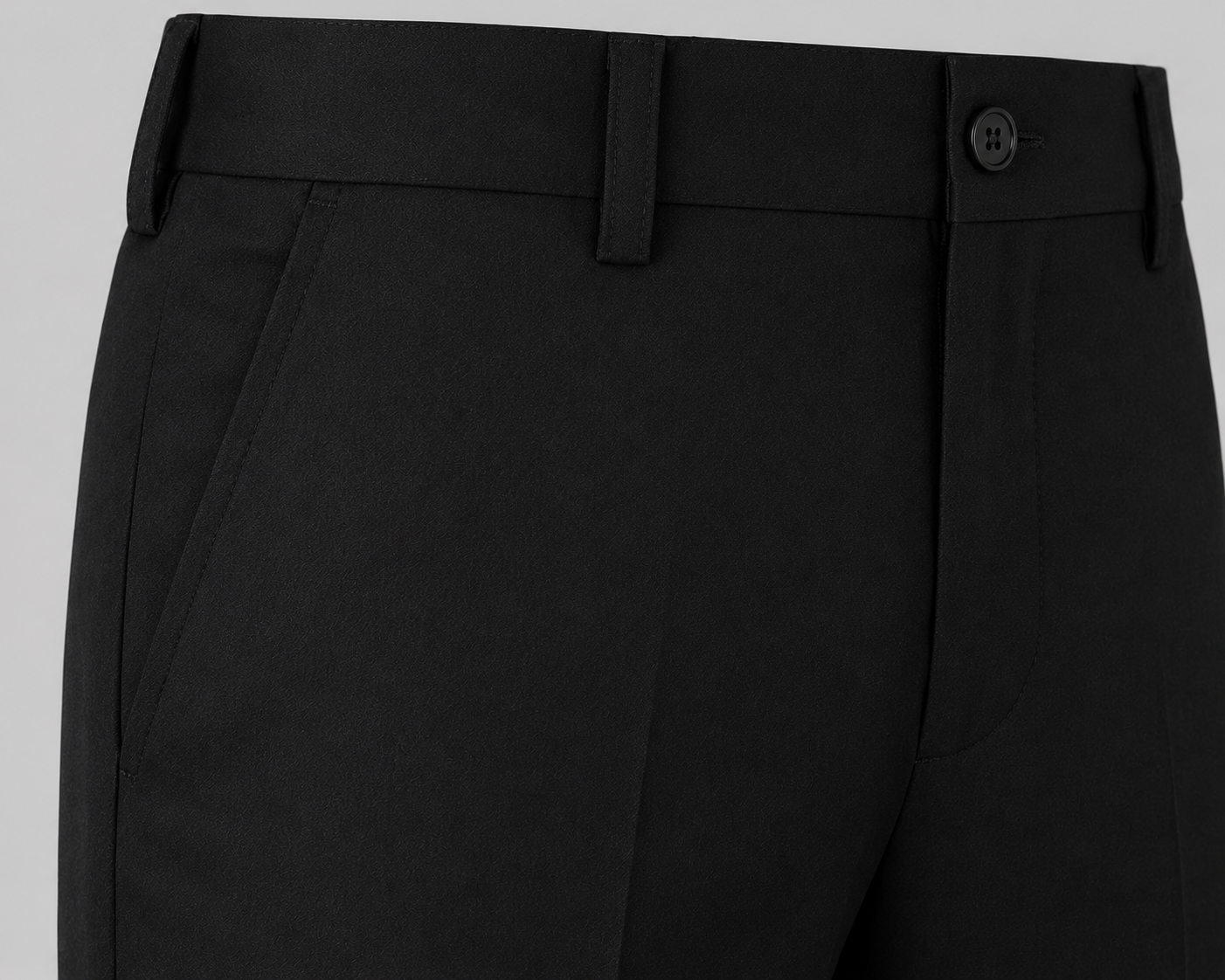 ROYYD 100% Cotton Black Formal Trousers