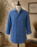 ROYYD German Blue Linen Shirt