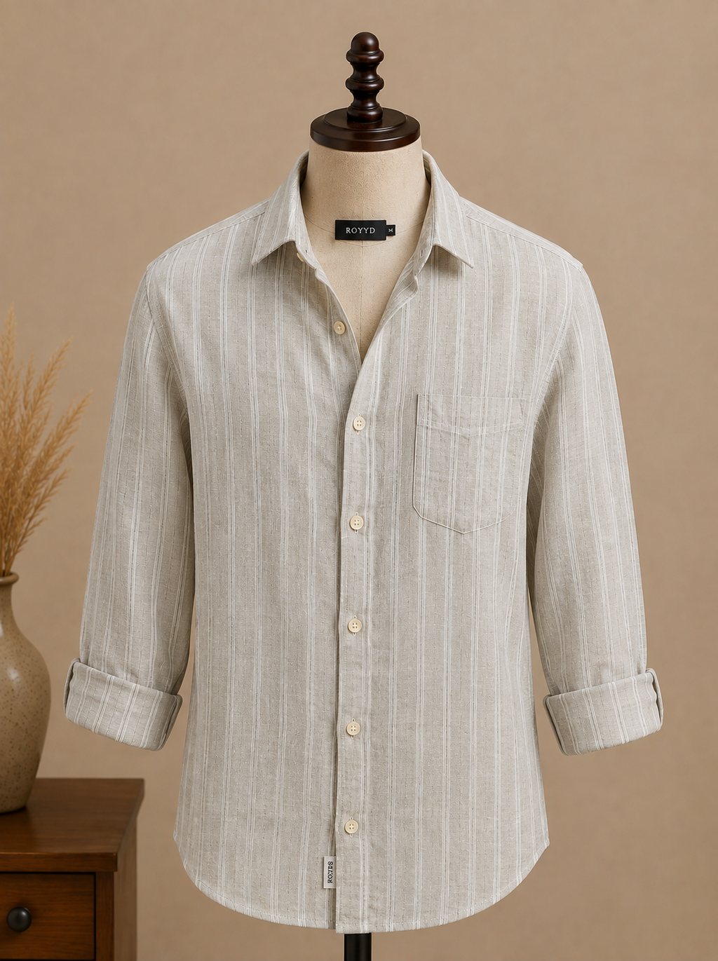 ROYYD Signature Striped Linen Shirt