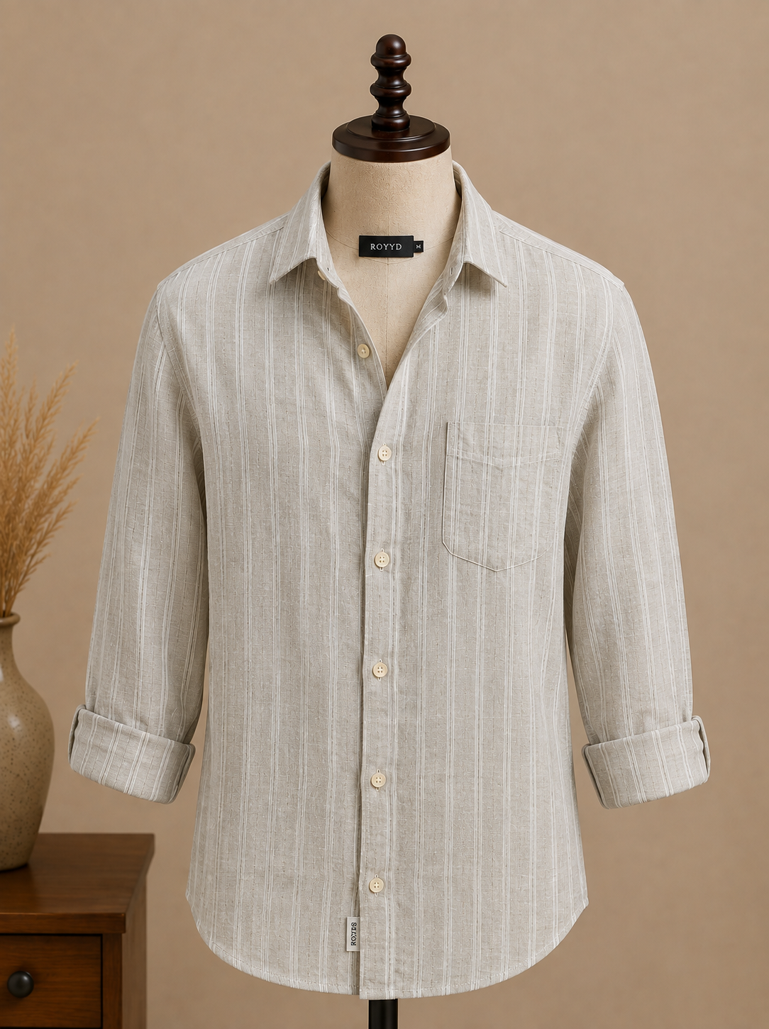 ROYYD Signature Striped Linen Shirt