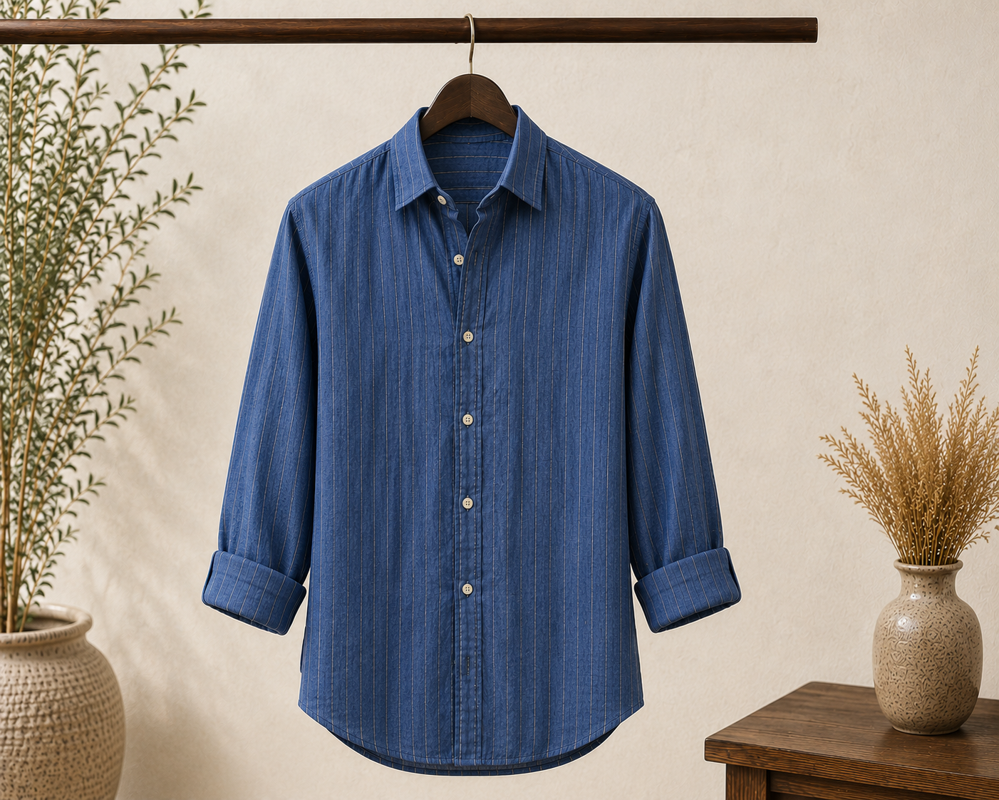 ROYYD German Blue Linen Shirt