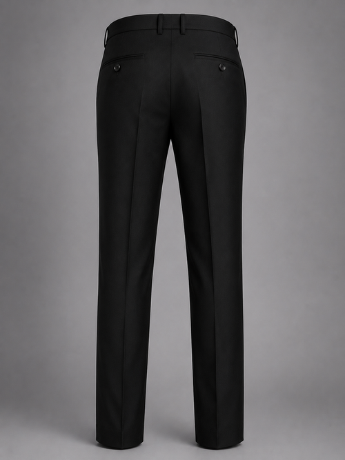 ROYYD Black Formal Trousers