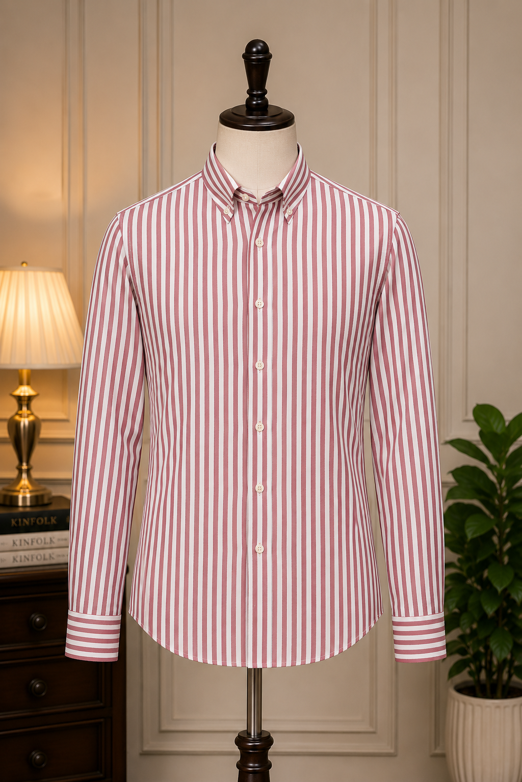 ROYYD Giza Premium Stripe Shirt showing a stylish, collared shirt with bold stripe pattern and button-down front.