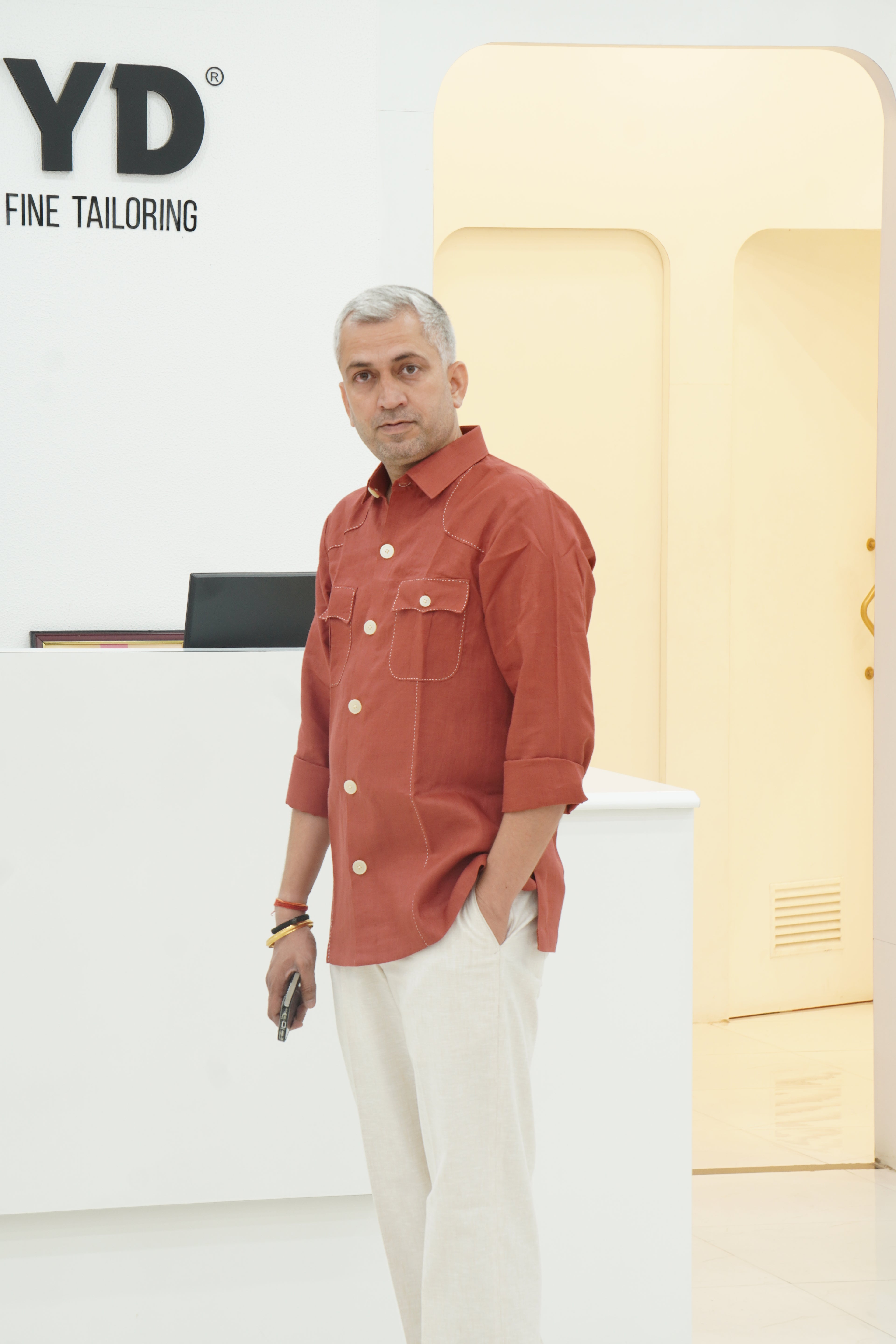 ROYYD Rust Linen Hunting Shirt