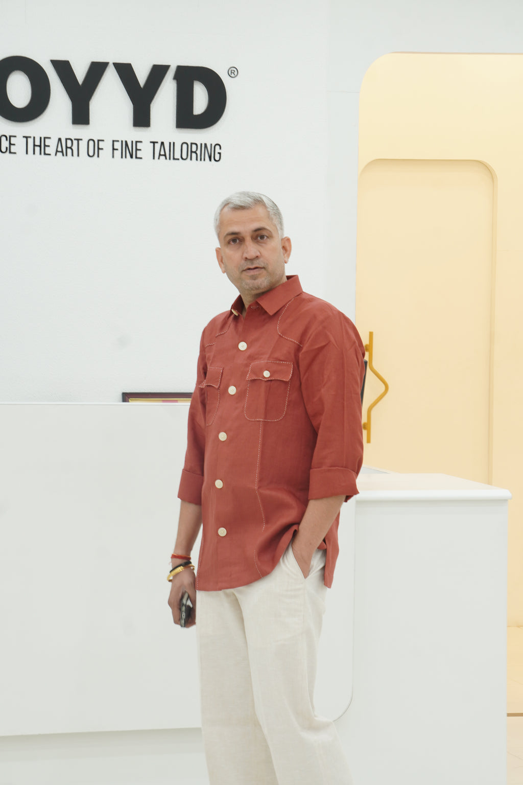 ROYYD Rust Linen Hunting Shirt
