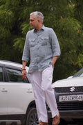 ROYYD Linen Hunting Shirt with Cotton Trousers
