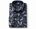ROYYD Giza cotton printed casual shirt, featuring a stylish design, long sleeves, and a comfortable fit, ideal for everyday wear