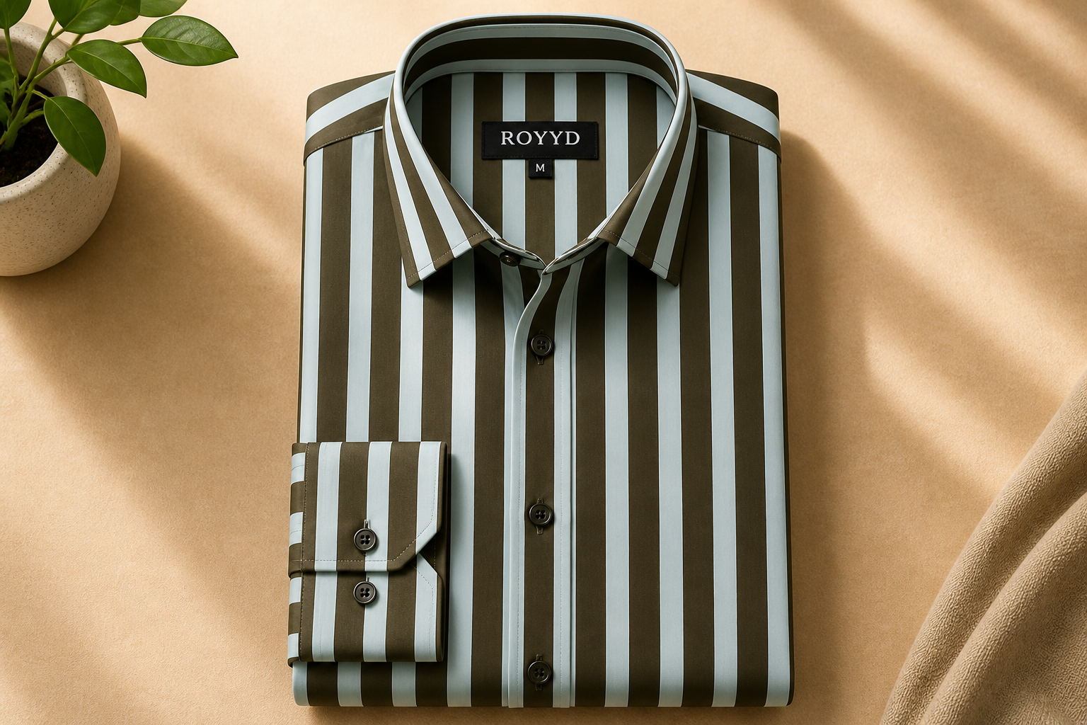 ROOYD Giza Strip Printed Premium Formal Shirt