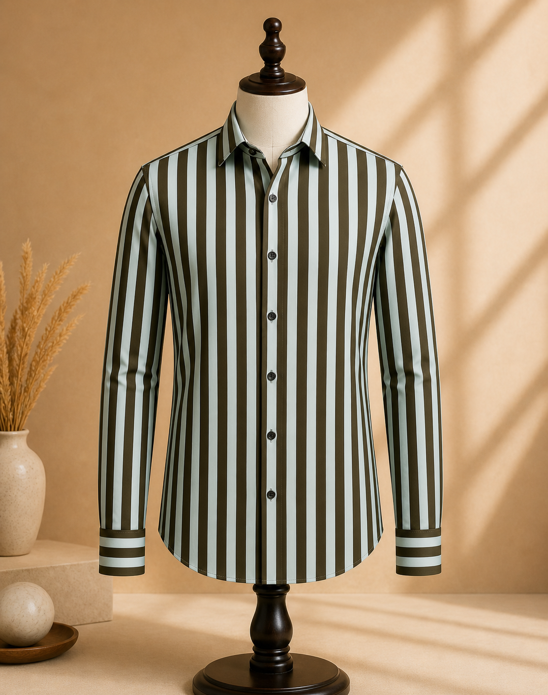 ROOYD Giza Strip Printed Premium Formal Shirt