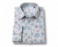 ROYYD Giza cotton printed casual shirt with short sleeves and button-down front, featuring a stylish Giza-inspired pattern.