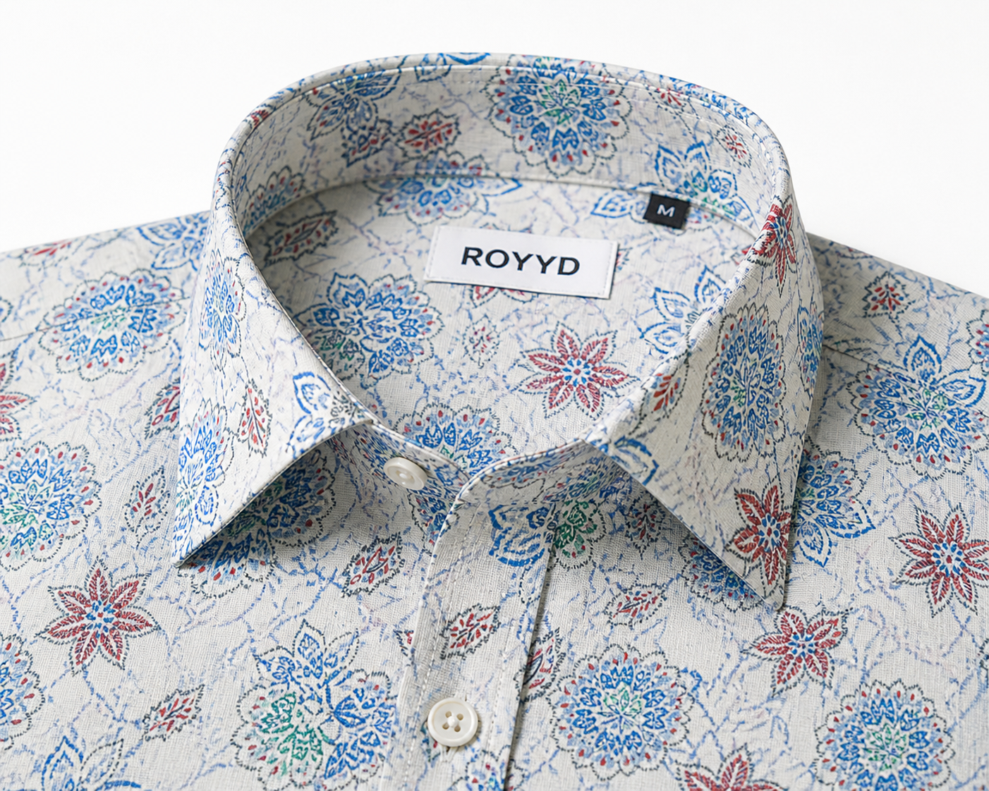 ROYYD Giza Cotton Printed Casual Shirt