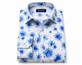 ROYYD Giza cotton printed casual shirt showing a stylish design and comfortable fit in a close-up view.