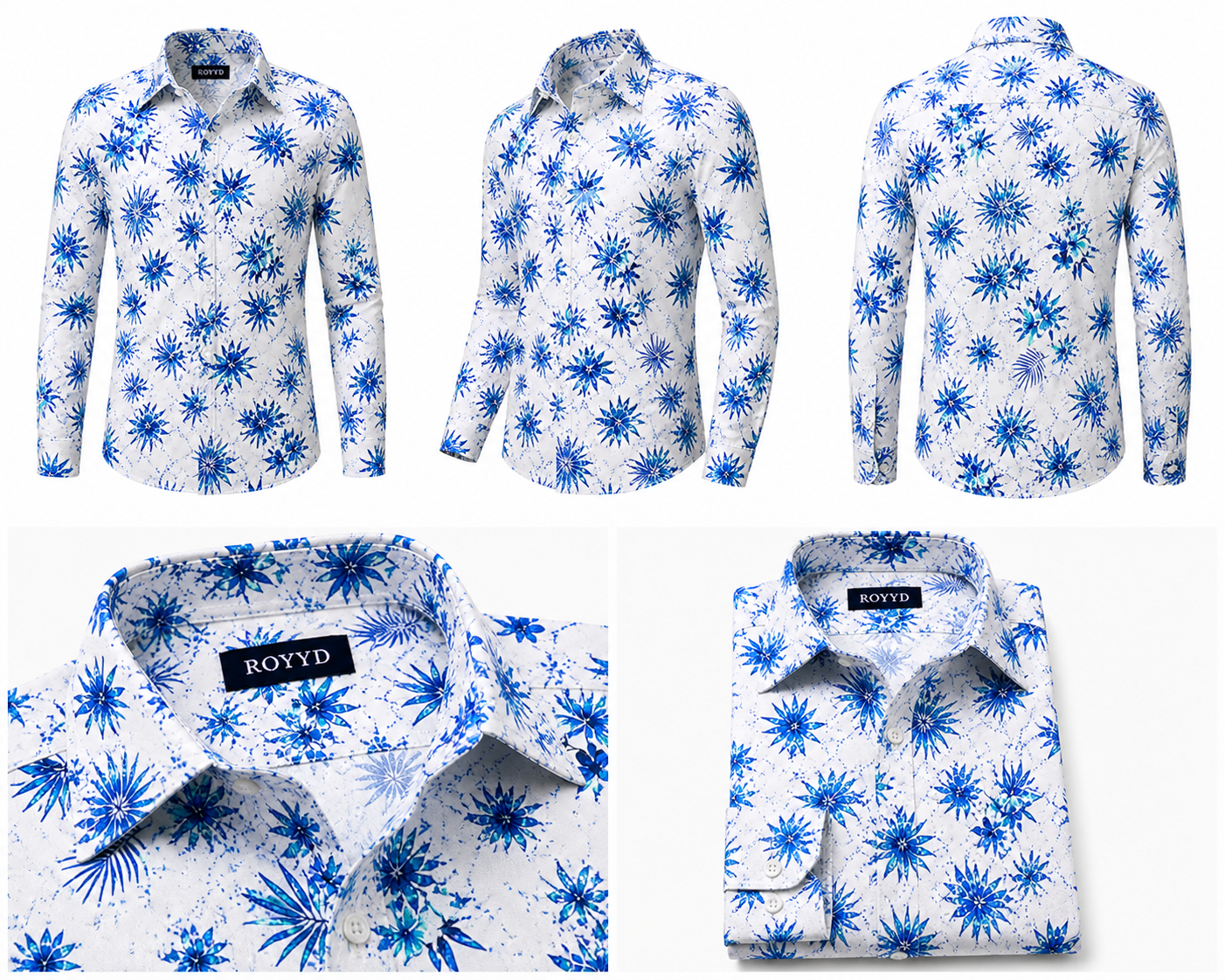 ROYYD Giza Cotton Printed Casual Shirt