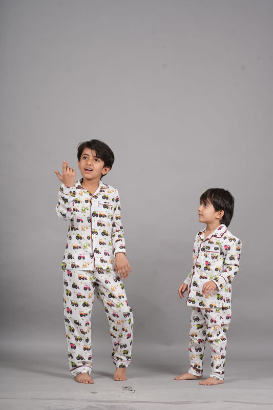 Good Mood Printed Girls Nightsuit Set