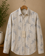 ROYYD Nature Leaf Print Linen Shirt