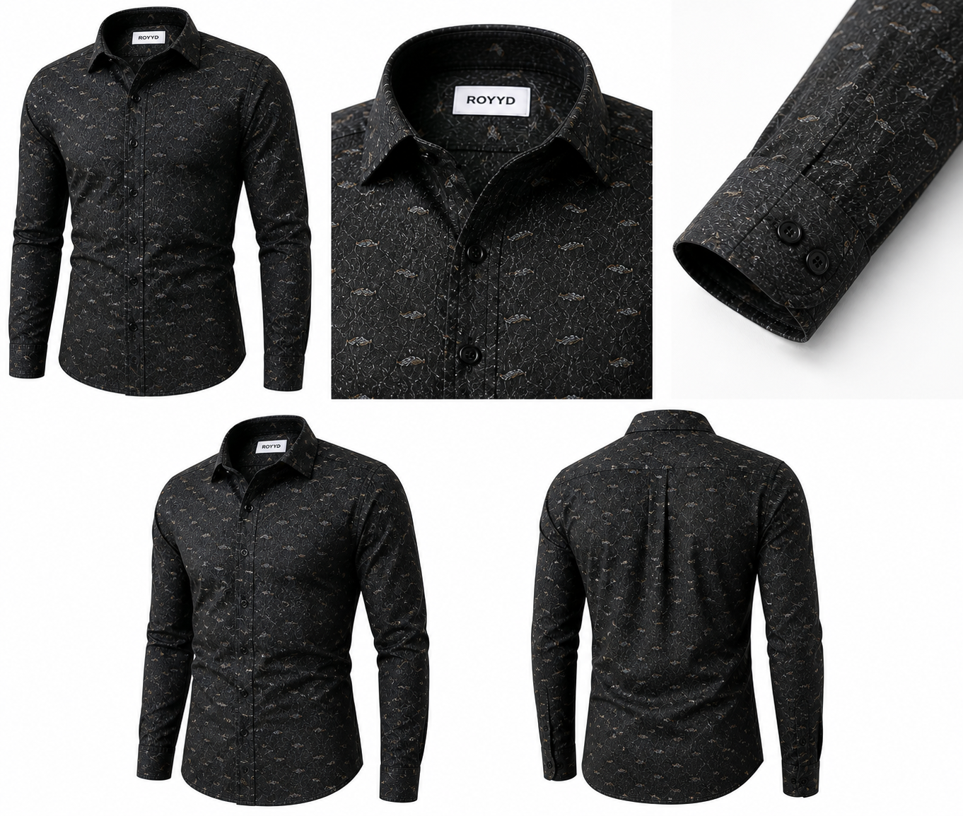 ROYYD Giza Cotton Printed Casual Shirt